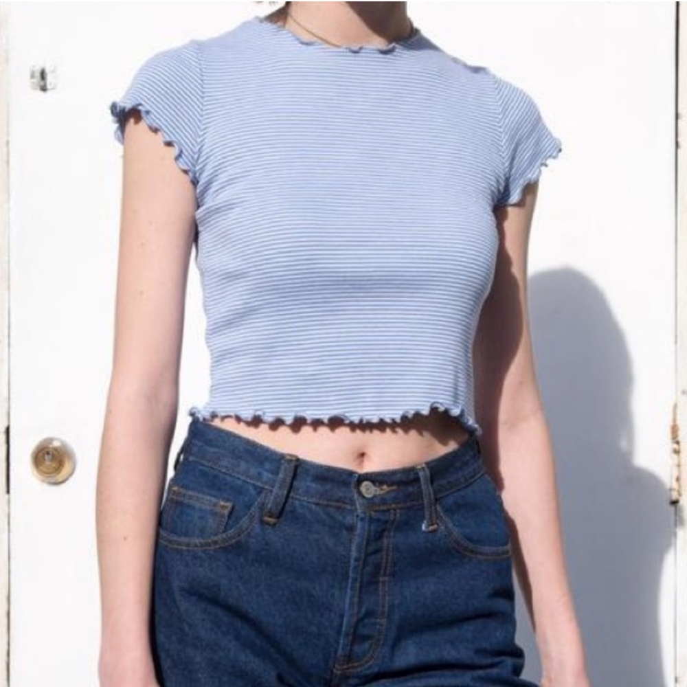Brandy Melville • Stripe • Crop • Top